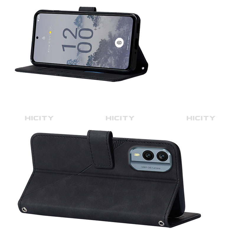 Handytasche Stand Schutzhülle Flip Leder Hülle YB3 für Nokia X30 5G groß