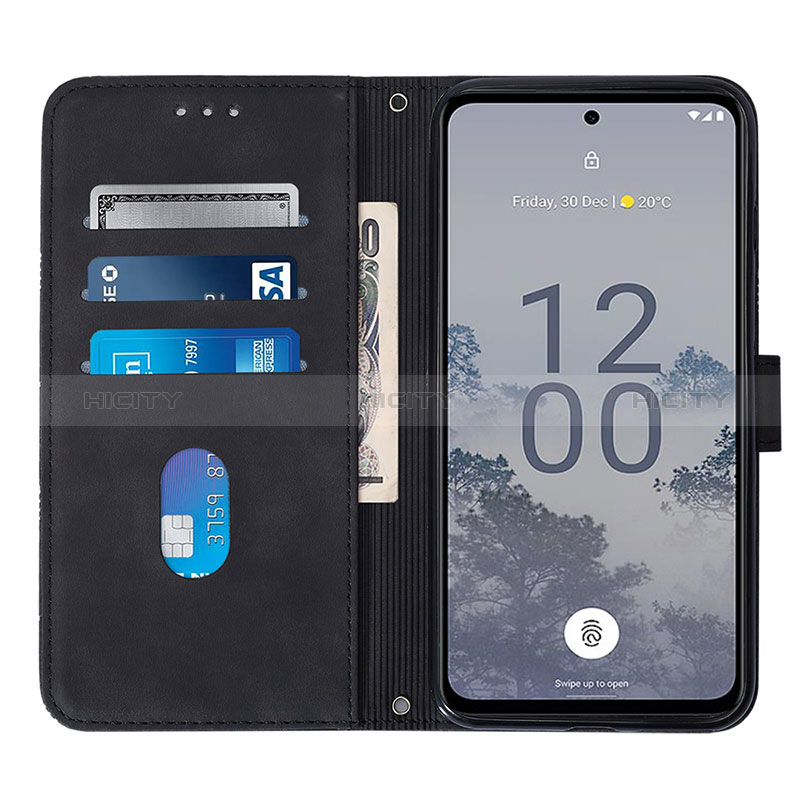 Handytasche Stand Schutzhülle Flip Leder Hülle YB3 für Nokia X30 5G groß