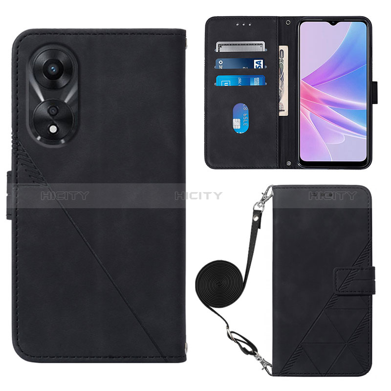 Handytasche Stand Schutzhülle Flip Leder Hülle YB3 für Oppo A58 5G