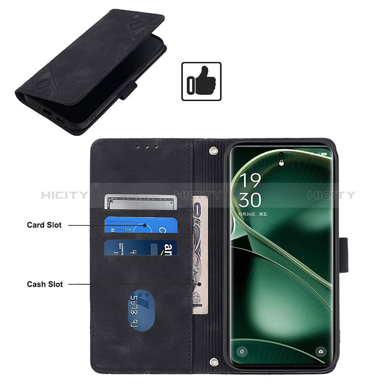 Handytasche Stand Schutzhülle Flip Leder Hülle YB3 für Oppo Find X6 5G