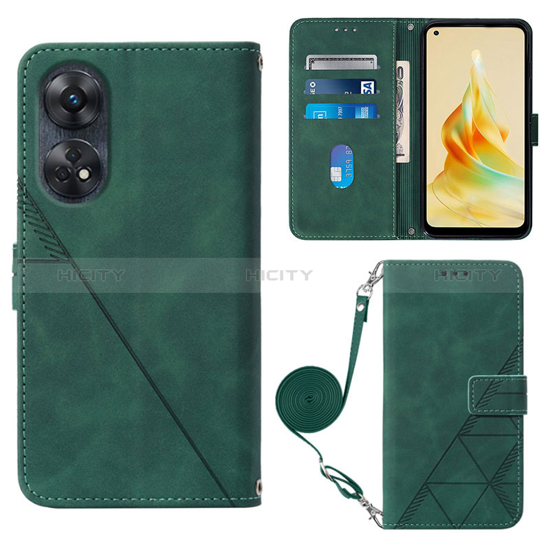 Handytasche Stand Schutzhülle Flip Leder Hülle YB3 für Oppo Reno8 T 4G