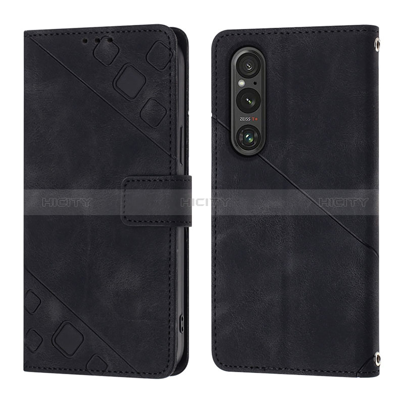 Handytasche Stand Schutzhülle Flip Leder Hülle YB3 für Sony Xperia 1 V