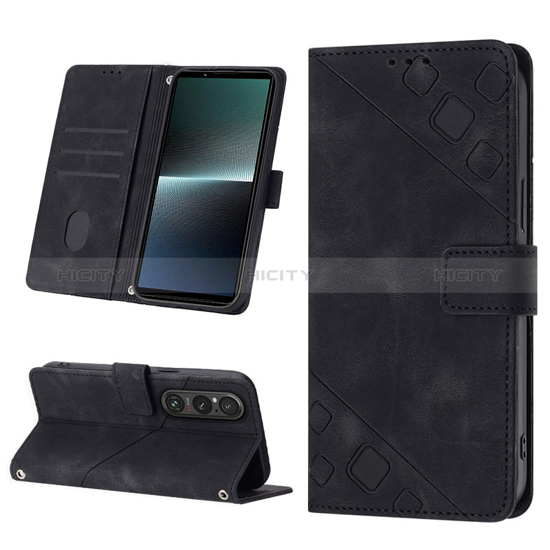 Handytasche Stand Schutzhülle Flip Leder Hülle YB3 für Sony Xperia 1 V