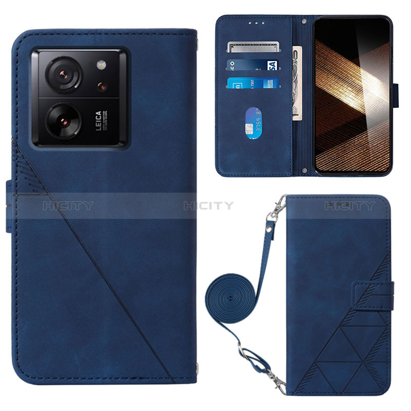 Handytasche Stand Schutzhülle Flip Leder Hülle YB3 für Xiaomi Mi 13T 5G Blau