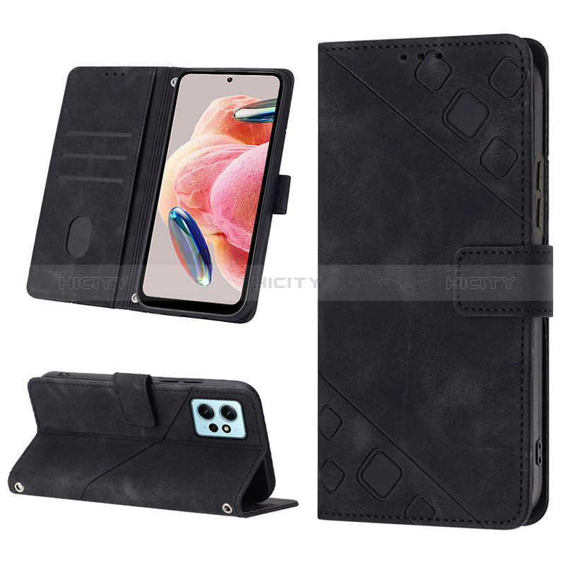 Handytasche Stand Schutzhülle Flip Leder Hülle YB3 für Xiaomi Redmi Note 12 4G groß