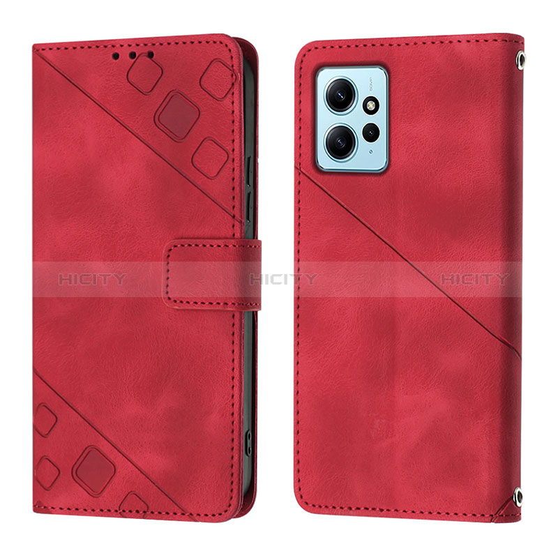 Handytasche Stand Schutzhülle Flip Leder Hülle YB3 für Xiaomi Redmi Note 12 4G Rot Plus