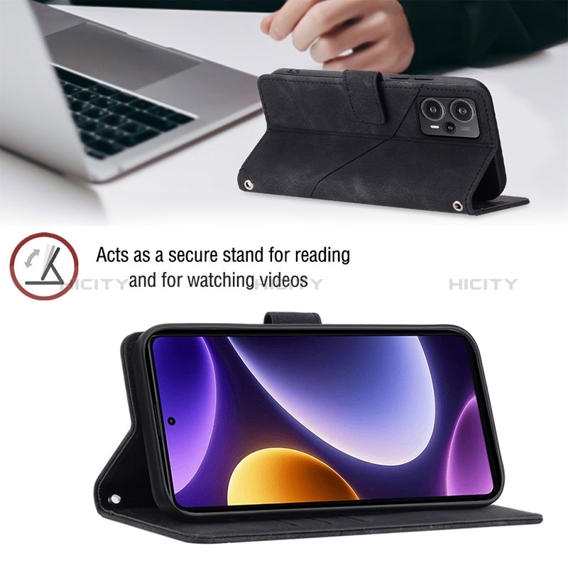 Handytasche Stand Schutzhülle Flip Leder Hülle YB3 für Xiaomi Redmi Note 12 Turbo 5G