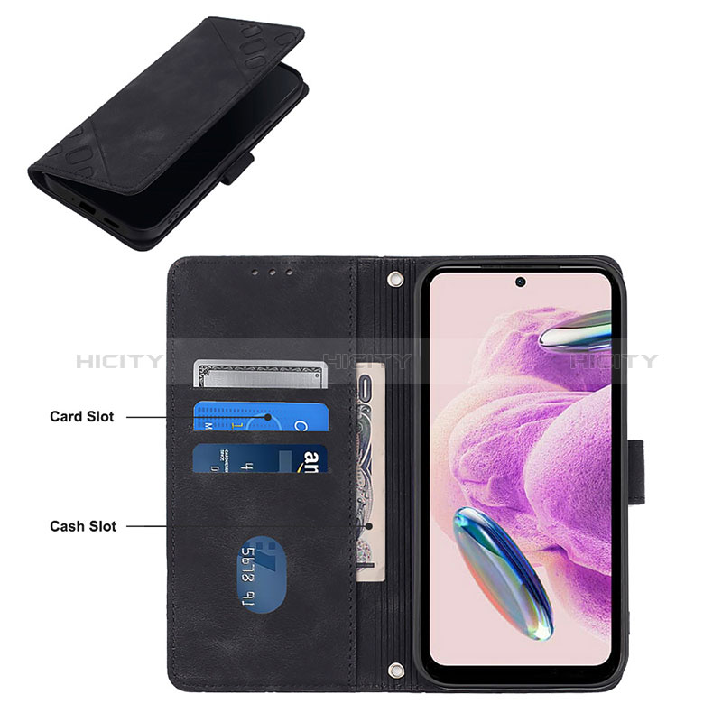 Handytasche Stand Schutzhülle Flip Leder Hülle YB3 für Xiaomi Redmi Note 12S groß