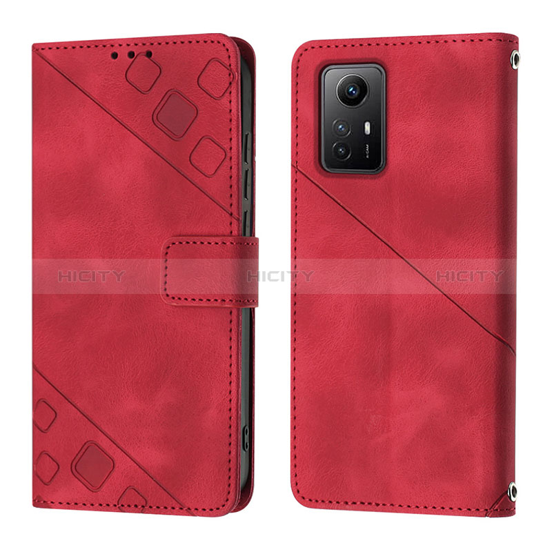 Handytasche Stand Schutzhülle Flip Leder Hülle YB3 für Xiaomi Redmi Note 12S Rot