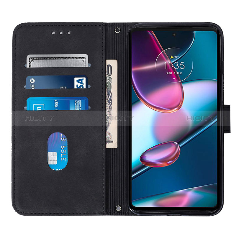 Handytasche Stand Schutzhülle Flip Leder Hülle YB4 für Motorola Moto Edge 40 Pro 5G