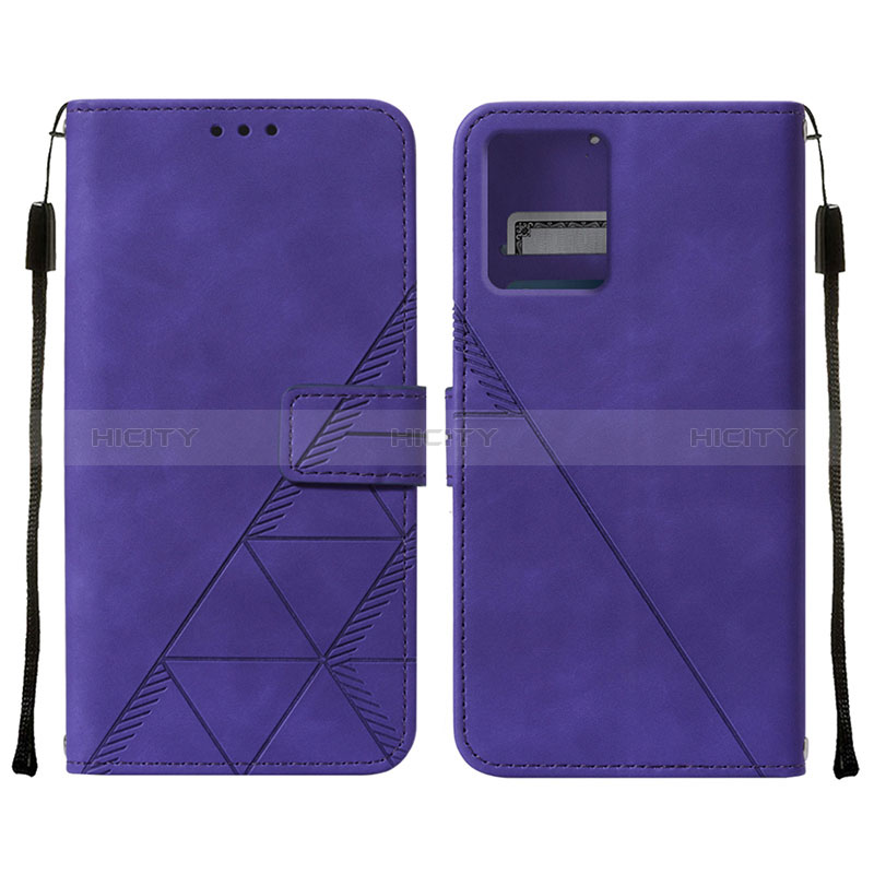 Handytasche Stand Schutzhülle Flip Leder Hülle YB4 für Motorola Moto G 5G (2023) Violett Plus