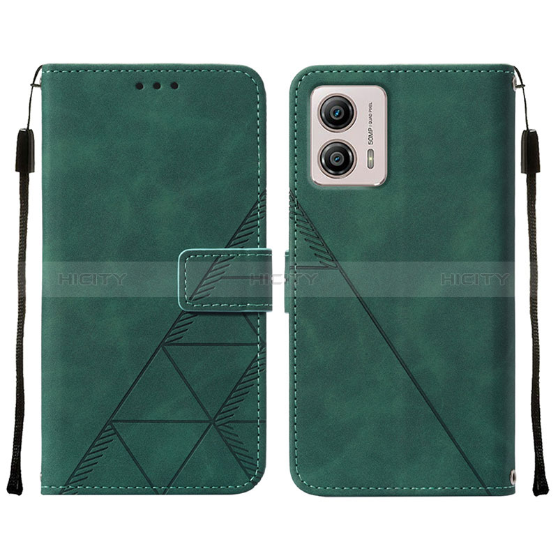 Handytasche Stand Schutzhülle Flip Leder Hülle YB4 für Motorola Moto G53y 5G