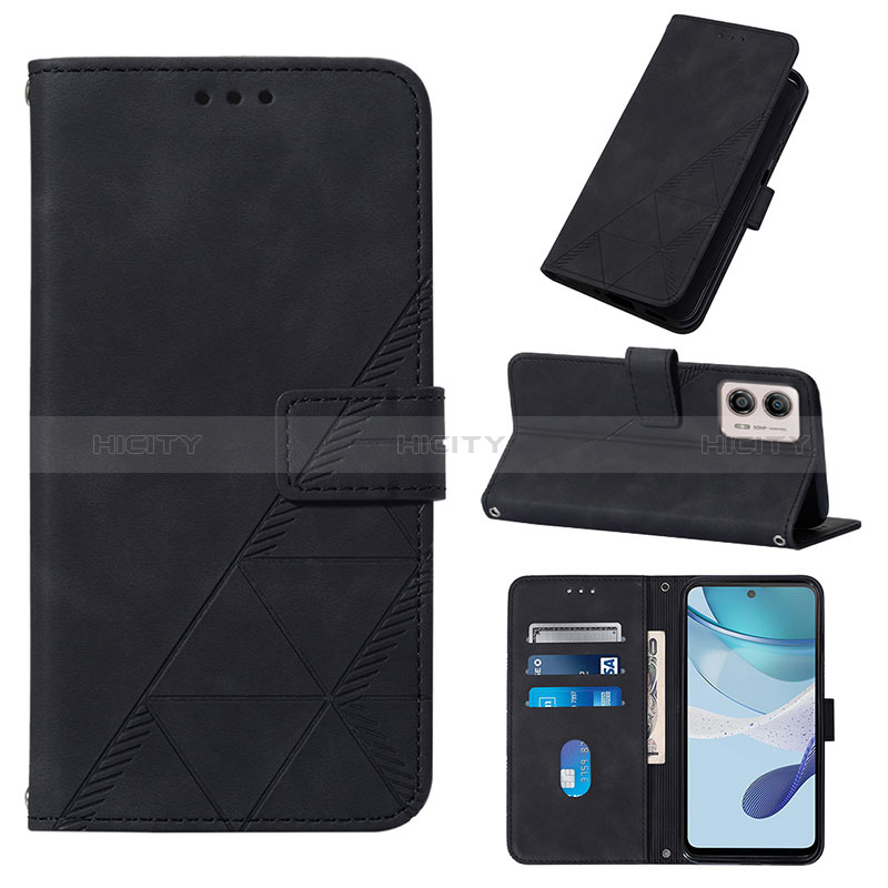 Handytasche Stand Schutzhülle Flip Leder Hülle YB4 für Motorola Moto G53y 5G