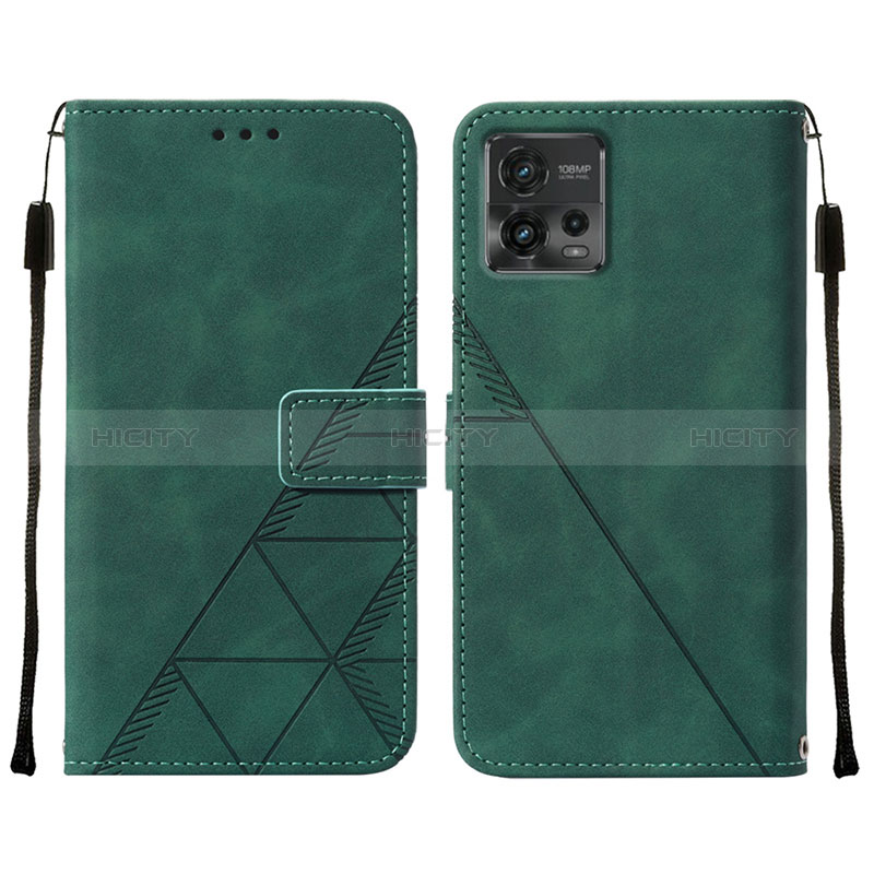 Handytasche Stand Schutzhülle Flip Leder Hülle YB4 für Motorola Moto G72