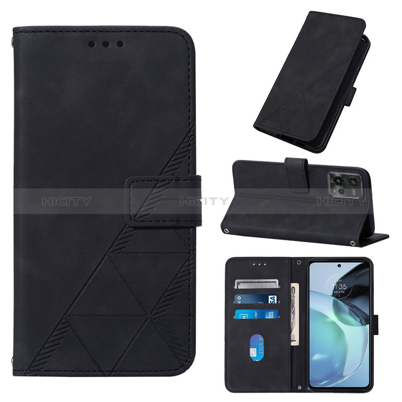 Handytasche Stand Schutzhülle Flip Leder Hülle YB4 für Motorola Moto G72