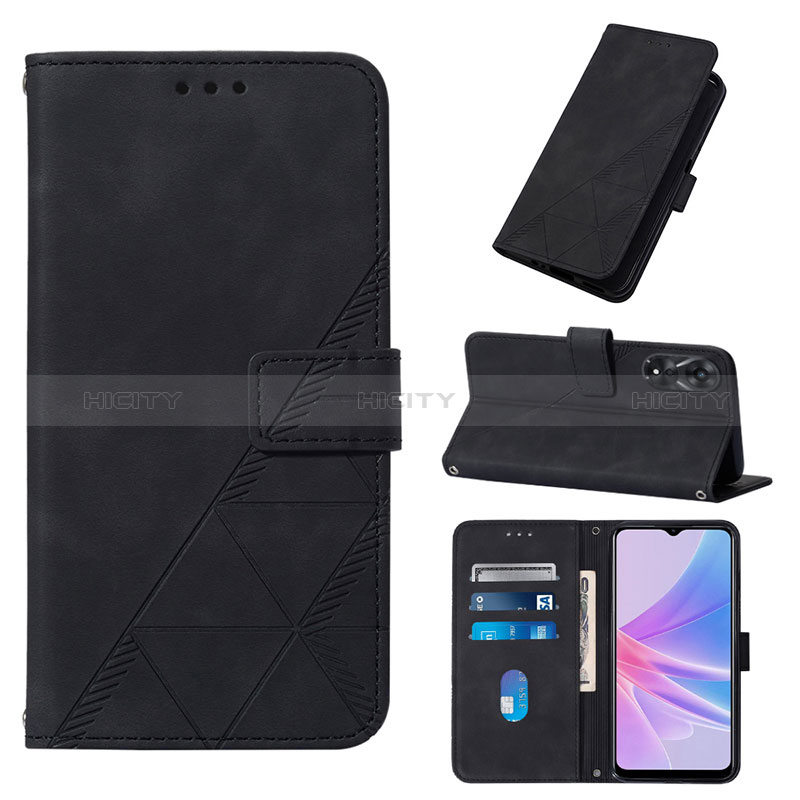 Handytasche Stand Schutzhülle Flip Leder Hülle YB4 für Oppo A58 5G groß