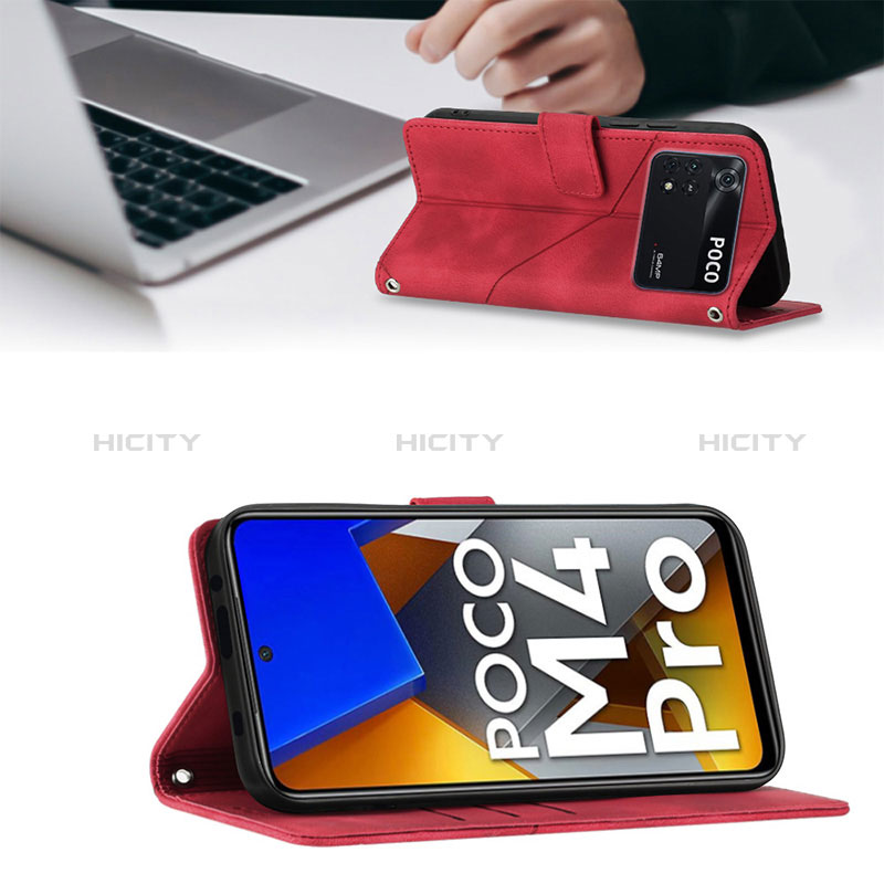 Handytasche Stand Schutzhülle Flip Leder Hülle YB4 für Xiaomi Poco M4 Pro 4G