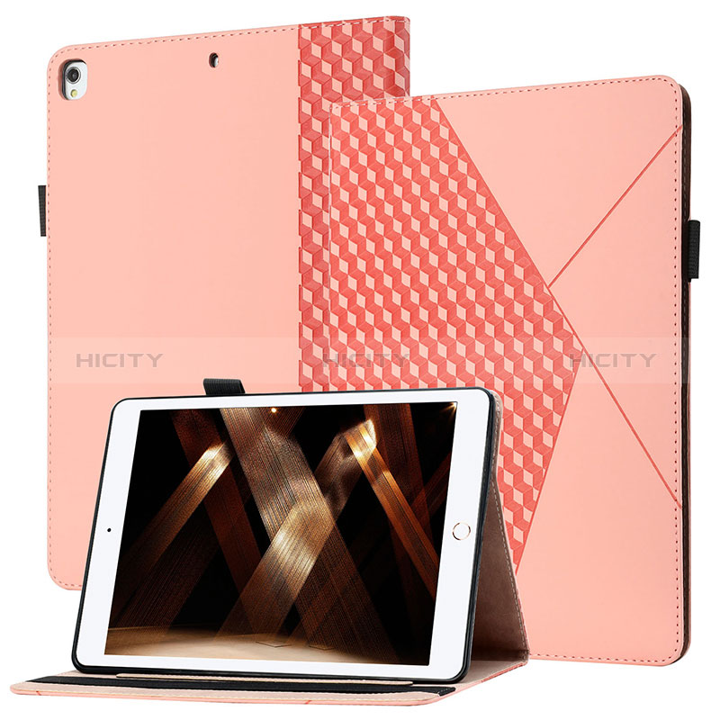 Handytasche Stand Schutzhülle Flip Leder Hülle YX1 für Apple iPad 10.2 (2019) Rosegold Plus