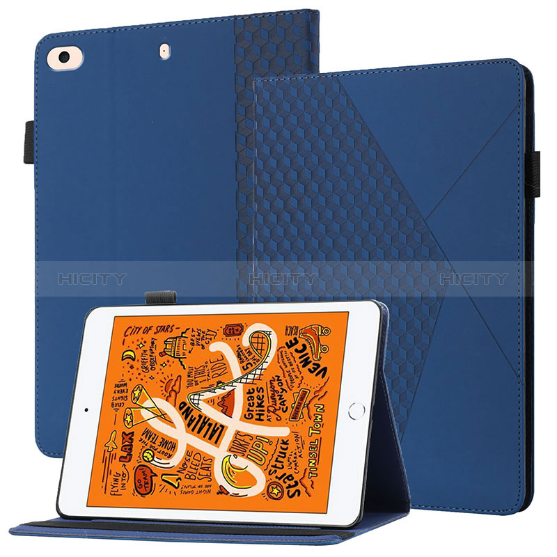 Handytasche Stand Schutzhülle Flip Leder Hülle YX1 für Apple iPad Mini 4 Blau