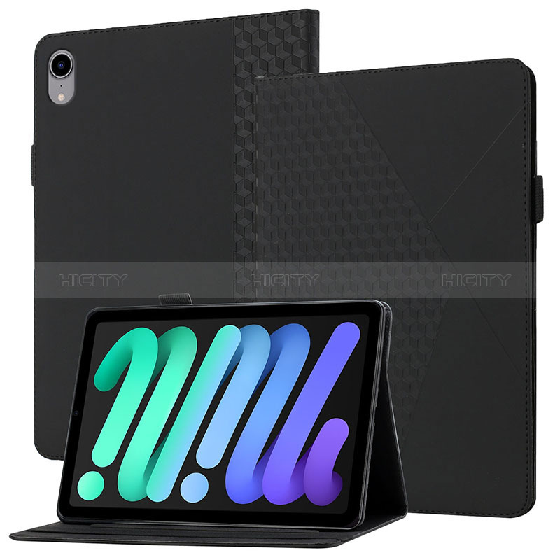 Handytasche Stand Schutzhülle Flip Leder Hülle YX1 für Apple iPad Mini 6 Schwarz Plus