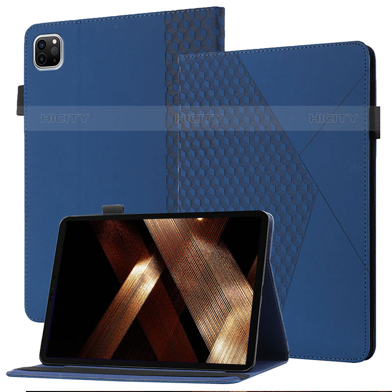 Handytasche Stand Schutzhülle Flip Leder Hülle YX1 für Apple iPad Pro 11 (2021) Blau Plus