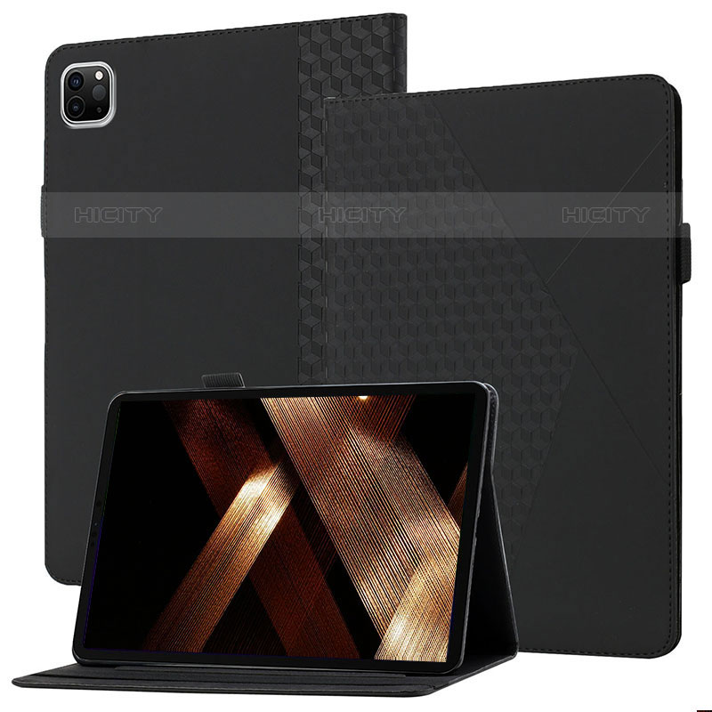 Handytasche Stand Schutzhülle Flip Leder Hülle YX1 für Apple iPad Pro 11 (2021) Schwarz Plus
