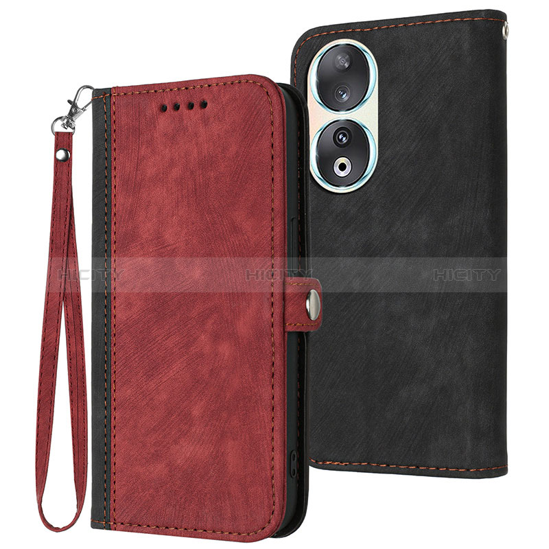 Handytasche Stand Schutzhülle Flip Leder Hülle YX1 für Huawei Honor 90 5G Rot