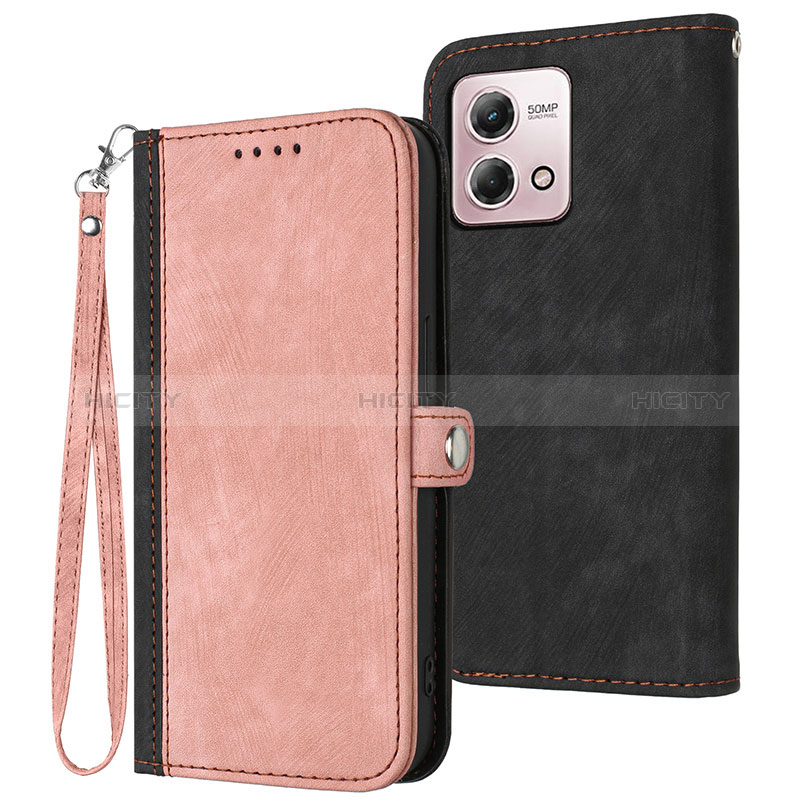 Handytasche Stand Schutzhülle Flip Leder Hülle YX1 für Motorola Moto G Stylus (2023) 4G Rosegold