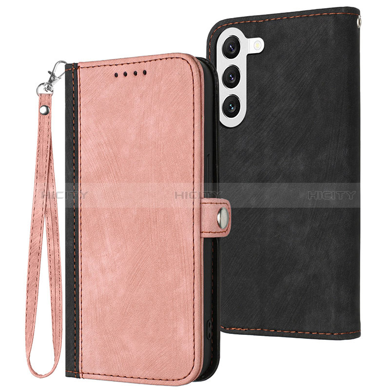 Handytasche Stand Schutzhülle Flip Leder Hülle YX1 für Samsung Galaxy S22 Plus 5G Rosegold Plus