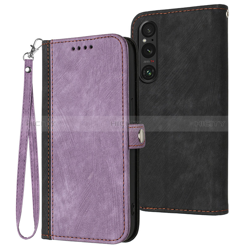 Handytasche Stand Schutzhülle Flip Leder Hülle YX1 für Sony Xperia 1 V