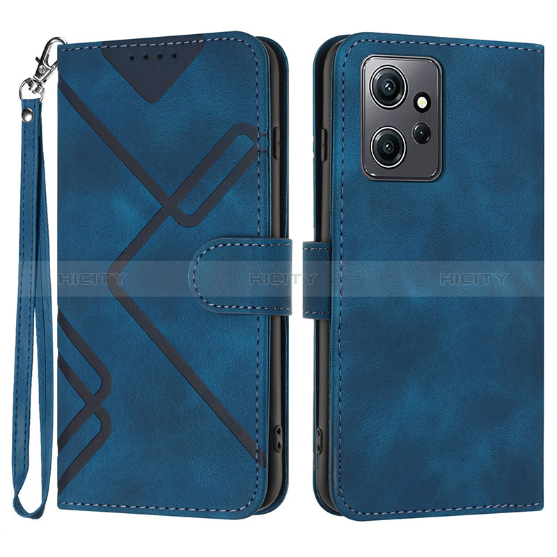 Handytasche Stand Schutzhülle Flip Leder Hülle YX1 für Xiaomi Redmi Note 12 4G Blau Plus