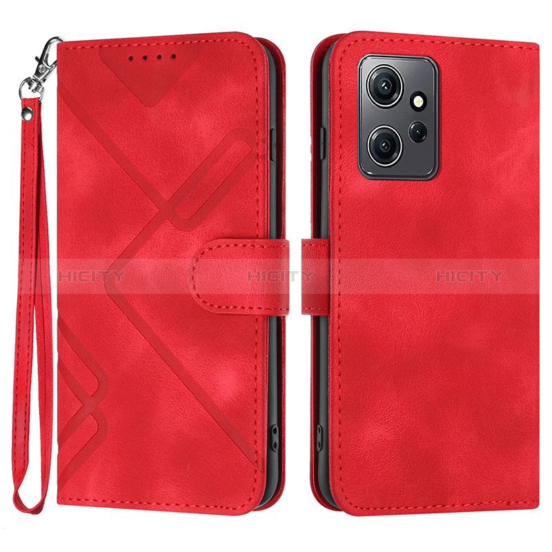 Handytasche Stand Schutzhülle Flip Leder Hülle YX1 für Xiaomi Redmi Note 12 4G Rot Plus