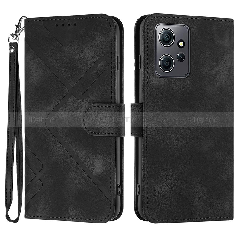 Handytasche Stand Schutzhülle Flip Leder Hülle YX1 für Xiaomi Redmi Note 12 4G Schwarz Plus