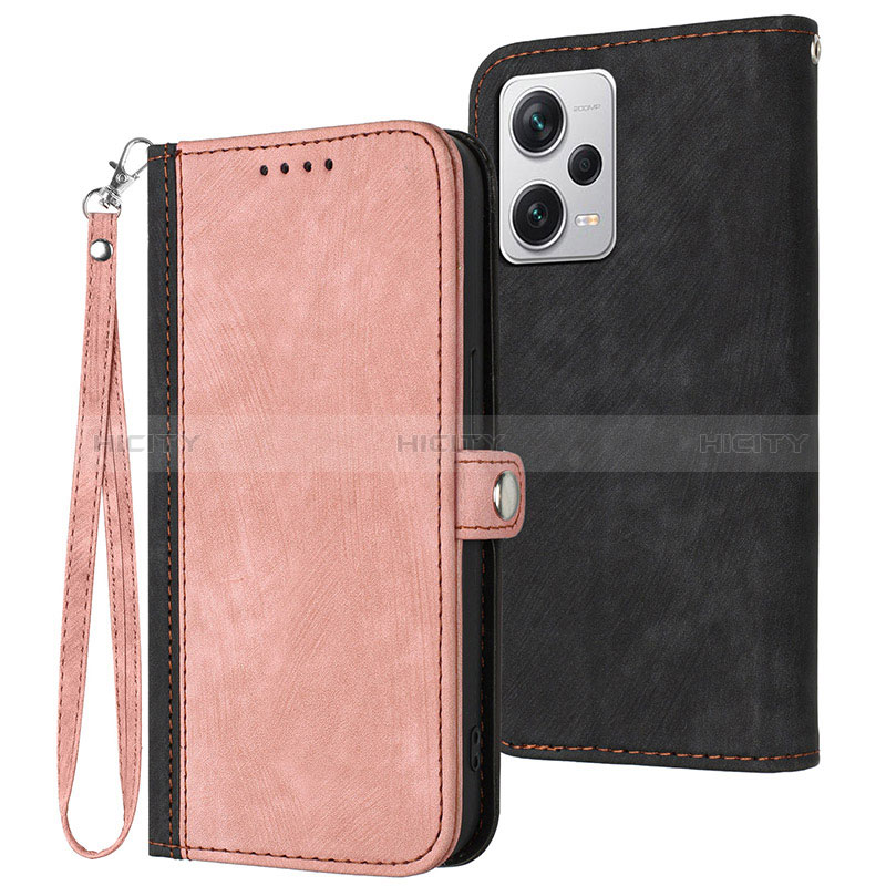 Handytasche Stand Schutzhülle Flip Leder Hülle YX1 für Xiaomi Redmi Note 12 Pro+ Plus 5G Rosegold