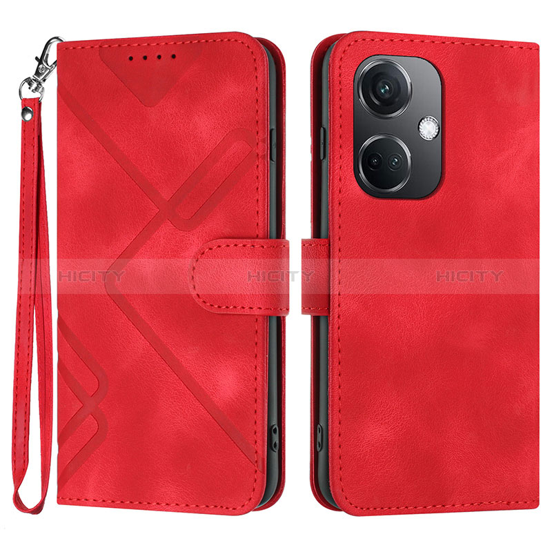 Handytasche Stand Schutzhülle Flip Leder Hülle YX2 für Oppo K11 5G Rot