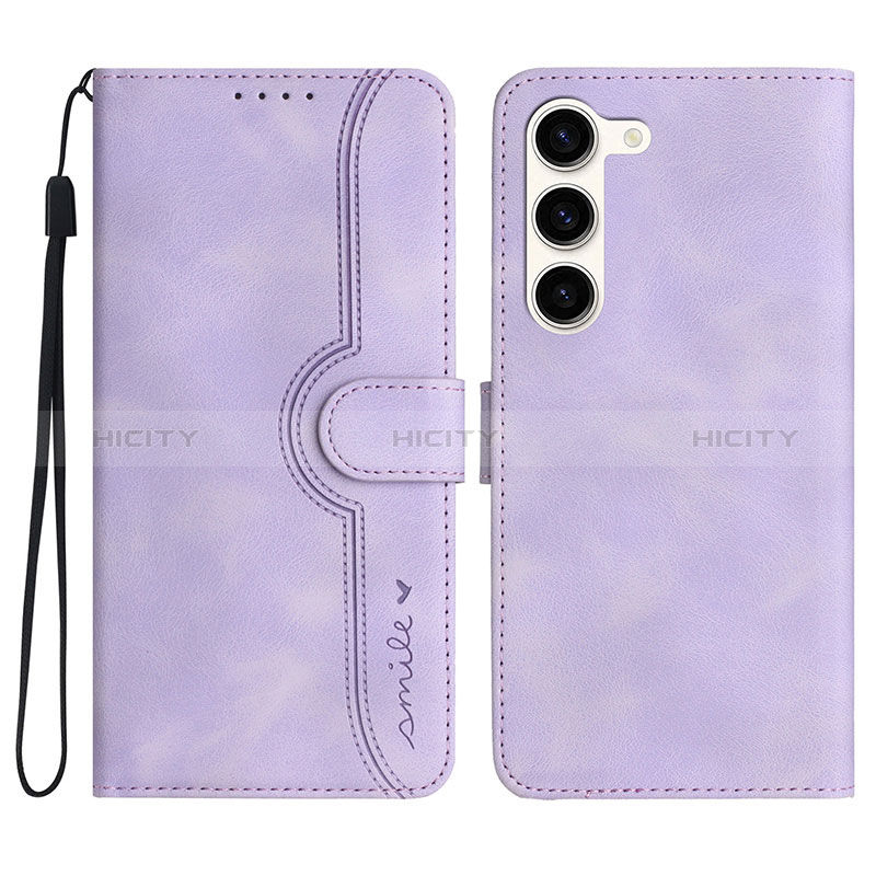 Handytasche Stand Schutzhülle Flip Leder Hülle YX2 für Samsung Galaxy S22 Plus 5G Violett Plus