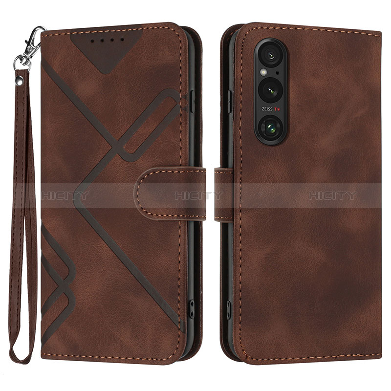 Handytasche Stand Schutzhülle Flip Leder Hülle YX2 für Sony Xperia 1 V