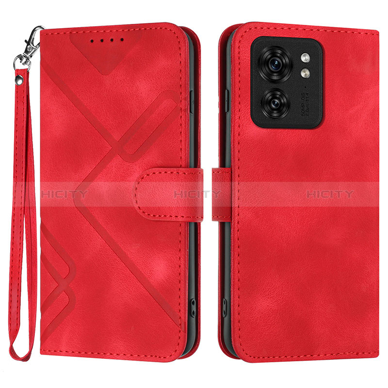 Handytasche Stand Schutzhülle Flip Leder Hülle YX3 für Motorola Moto Edge (2023) 5G Rot