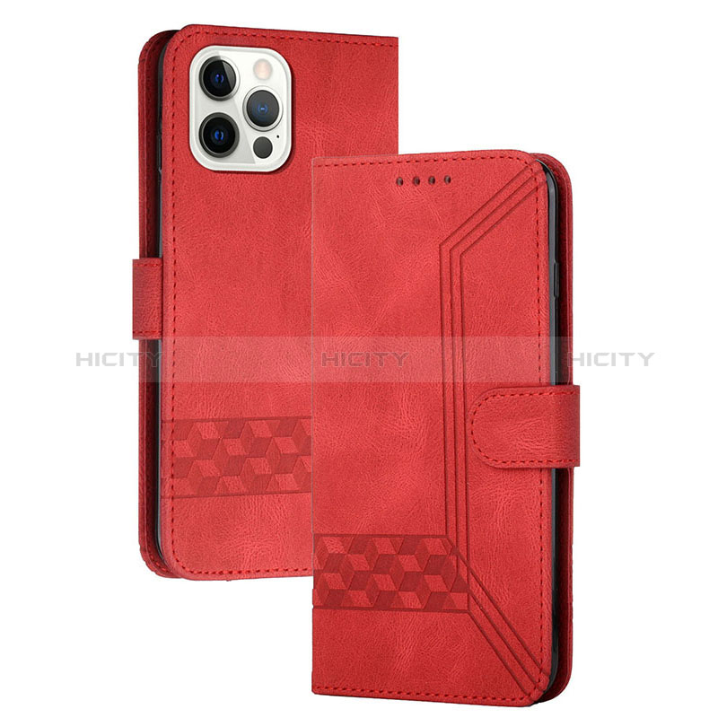 Handytasche Stand Schutzhülle Flip Leder Hülle YX4 für Apple iPhone 14 Pro Max Rot Plus