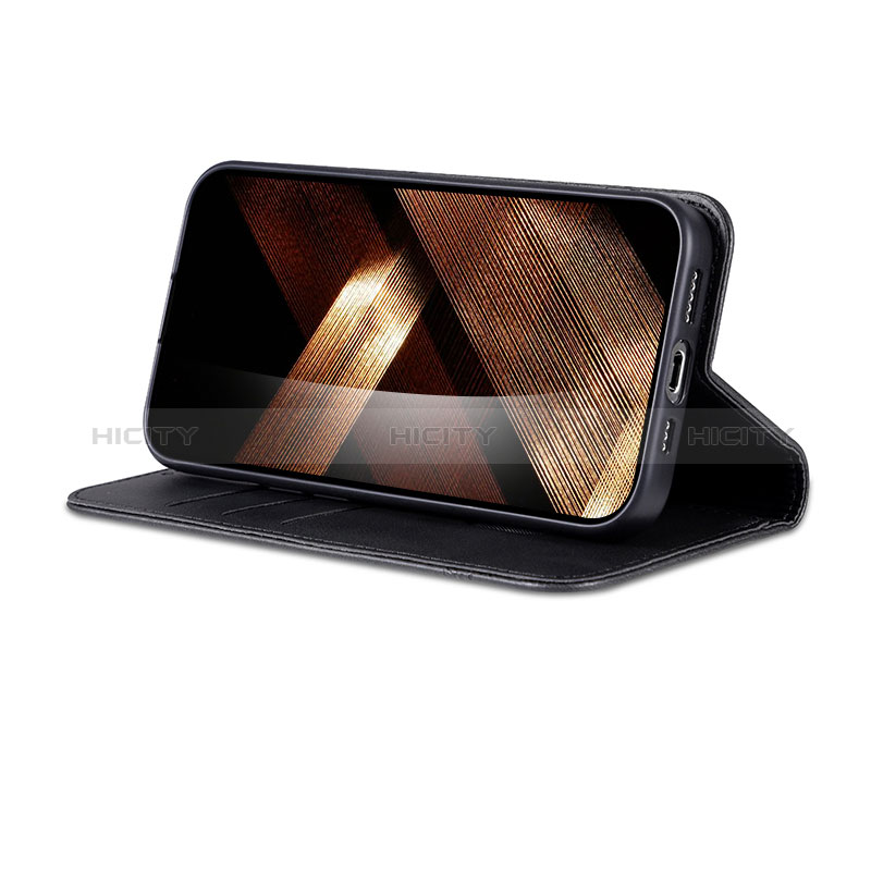 Handytasche Stand Schutzhülle Flip Leder Hülle YZ1 für Apple iPhone 15 Pro groß