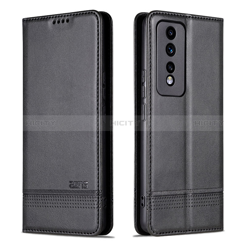 Handytasche Stand Schutzhülle Flip Leder Hülle YZ1 für Huawei Honor 80 GT 5G Schwarz