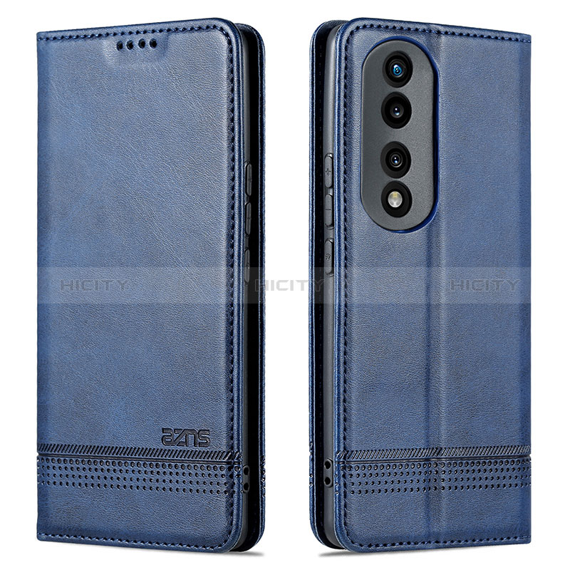 Handytasche Stand Schutzhülle Flip Leder Hülle YZ1 für Huawei Honor 90 Pro 5G Blau