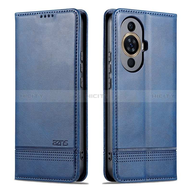 Handytasche Stand Schutzhülle Flip Leder Hülle YZ1 für Huawei Nova 11 Blau