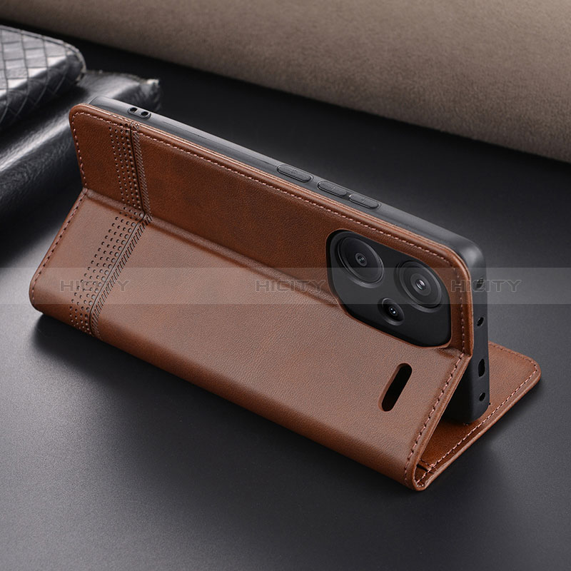 Handytasche Stand Schutzhülle Flip Leder Hülle YZ1 für Xiaomi Redmi Note 13 Pro+ Plus 5G