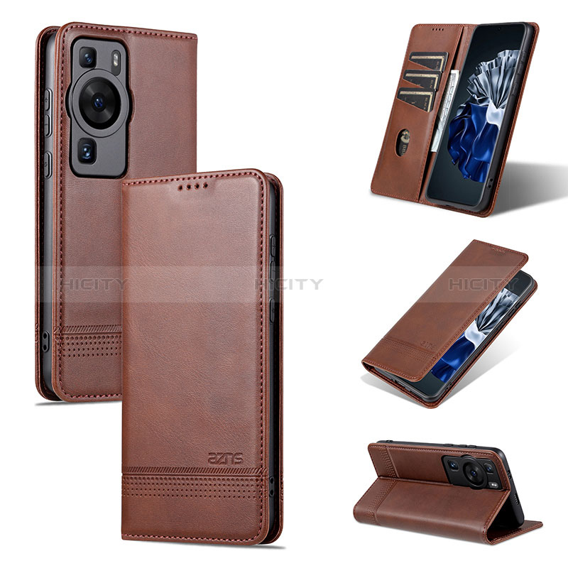 Handytasche Stand Schutzhülle Flip Leder Hülle YZ2 für Huawei P60 Pro