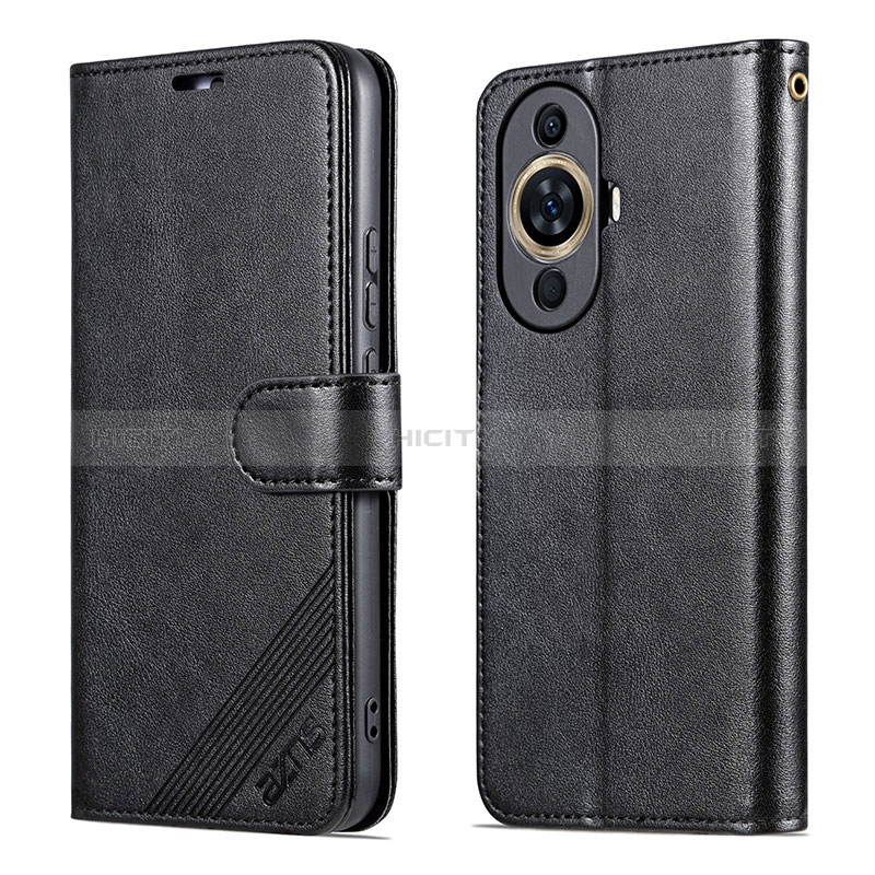 Handytasche Stand Schutzhülle Flip Leder Hülle YZ3 für Huawei Nova 11 Schwarz