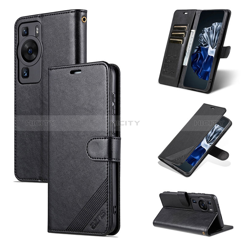 Handytasche Stand Schutzhülle Flip Leder Hülle YZ3 für Huawei P60 Pro groß