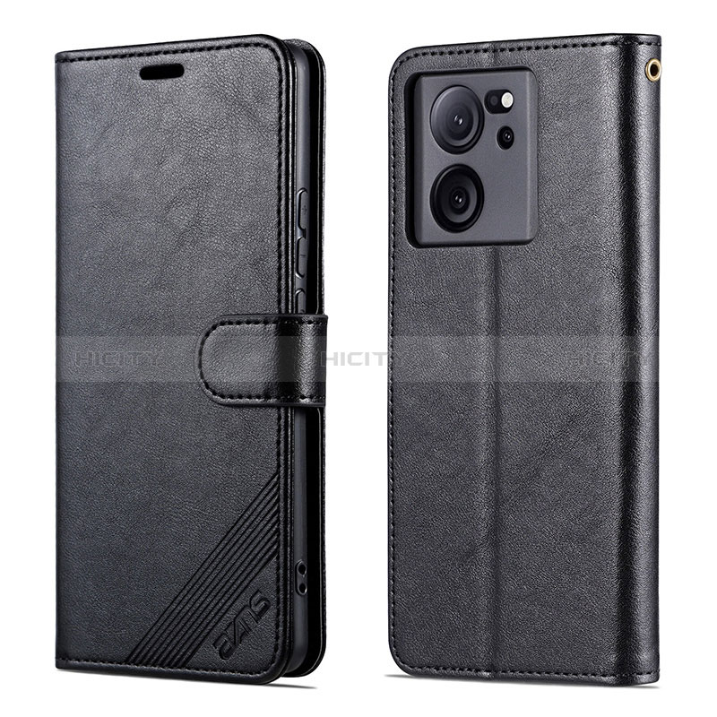 Handytasche Stand Schutzhülle Flip Leder Hülle YZ3 für Xiaomi Mi 13T 5G Schwarz