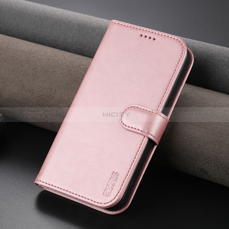 Handytasche Stand Schutzhülle Flip Leder Hülle YZ5 für Apple iPhone 16 Pro Rosegold Plus