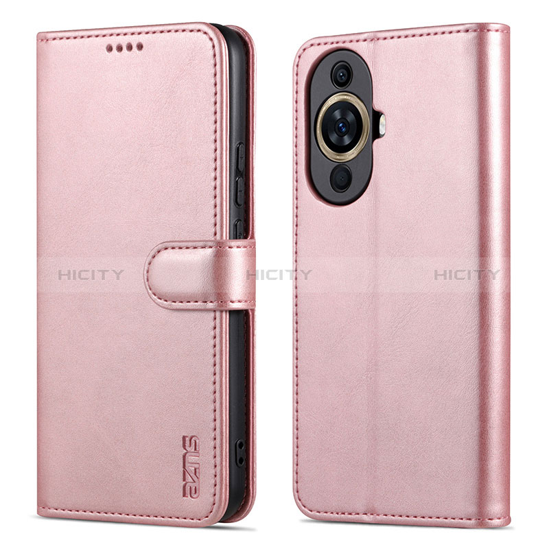 Handytasche Stand Schutzhülle Flip Leder Hülle YZ5 für Huawei Nova 11 Ultra Rosegold Plus